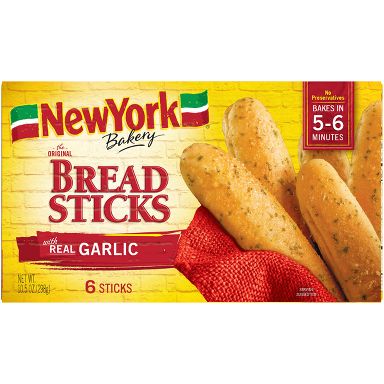 New York Bakery Frozen Breadsticks with Garlic - 10.5oz