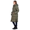 Women's Long Puffer Jacket Coat with Hood - S.E.B. By SEBBY - 2 of 4