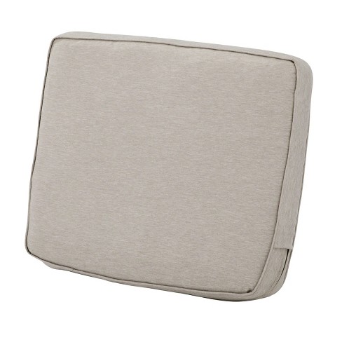 Classic Accessories Montlake Water-Resistant 23 x 25 x 5 inch Patio Seat Cushion Heather Grey