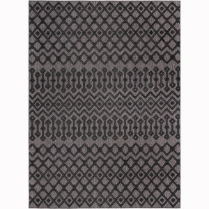 Unique Loom    Outdoor Trellis Textured Osage Area Rug - 1 of 4