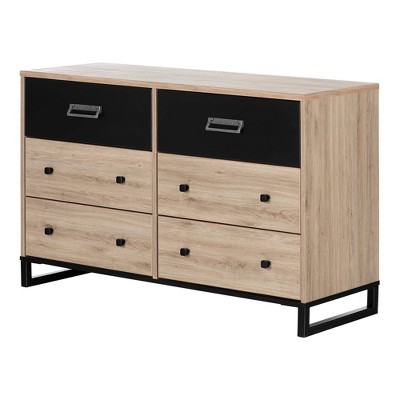 crescent 6 drawer double dresser