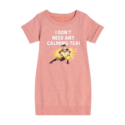 - Avatar: The Last Airbender - Zuko Calming Tea Graphic Short Sleeve Fleece Dress