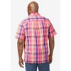 KingSize Men's Big & Tall Short-Sleeve Plaid Sport Shirt - 3 of 4