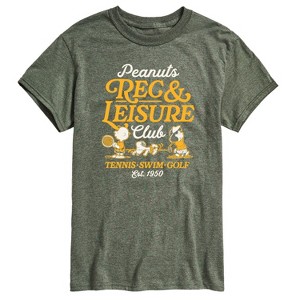 Men's - Peanuts - Rec And Leisure Club Short Sleeve Graphic T-Shirt - 1 of 4