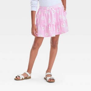 Girls' Tiered Knit Skort - Cat & Jack™ - 1 of 3