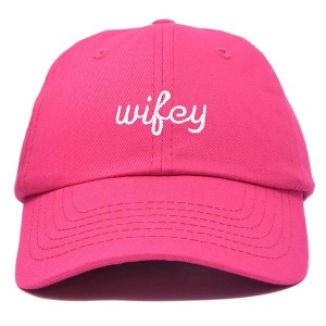 Dalix Wifey Embroidered Cotton Husband Baseball Cap Adjustable Dad Hat Womens - 1 of 4