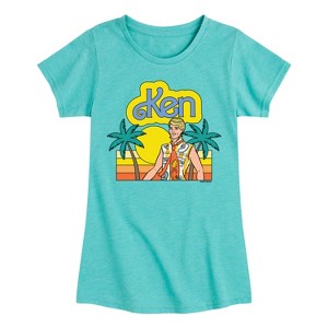 Girls' - Barbie - Cali Sunset Ken- Girls Fitted Short Sleeve Graphic T-Shirt Fitted Short Sleeve Graphic T-Shirt - 1 of 4