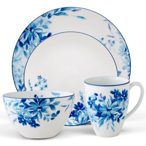 Noritake Bloomington Road 12 Piece Dinnerware Set, Service for 4