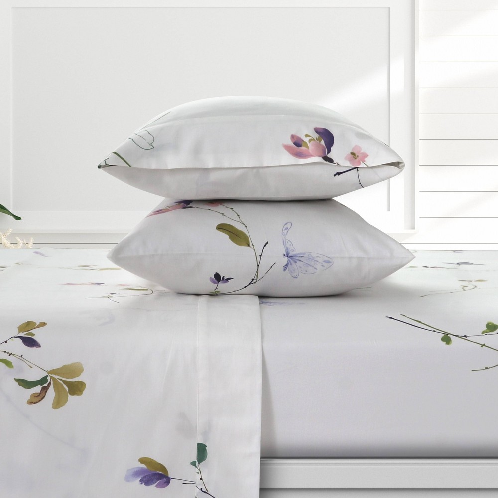 Photos - Bed Linen Tribeca Living Twin Extra Long Selena 300 Thread Count Organic Cotton Extr