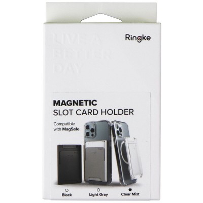 Ringke Magnetic Slot Card Holder for MagSafe Devices - Clear Mist