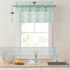 HLC.ME Joyce Lace Sheer Kitchen Curtain Valance Topper - Rod Pocket for Small Windows, Bathroom & Kitchen - 2 of 4