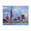 Trademark Fine Art - Richard Wallich Chicago 5 Matted Framed Art - 3 of 4