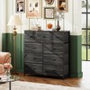 FONTOI Multi-Drawer Multicolored Dresser Fabric Storage Tower for Bedroom Hallway Nursery Closet, Tall Chest Organizer Unit, Easy Pull Handle - 2 of 4
