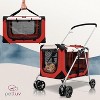 PetLuv Large Premium Cat Stroller. Fits Up to 2 Cats. Pet Stroller with Top Loading & Side Loading, Soft Sided, Foldable Pet Crate. - 4 of 4