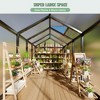 Whizmax 6' x 8' Greenhouse, Upgraded Polycarbonate Green House with Vent, Aluminum Frame, Greenhouses for Outdoors for Yard, Garden, Hobby - 3 of 4