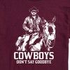 Men's - Yellowstone - RIP Cowboys Don't Say Goodbye Short Sleeve Graphic T-Shirt - 2 of 4