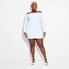 Women's Long Sleeve Lace Trim Mini Bodycon Dress - Wild Fable™ - 2 of 3