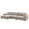 GDFStudio Cora 134" Oversized L-Shaped Corduroy Sectional Sofa with Chaise and USB Charging Ports - 2 of 4
