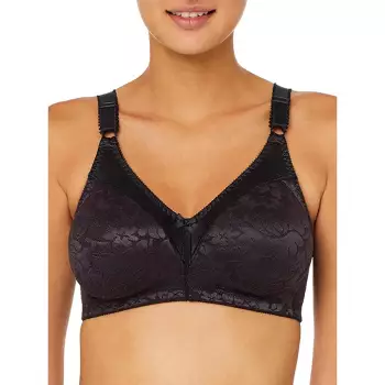 Bali Double Support Tailored Wireless Lace Up Front Bra 3820 In
