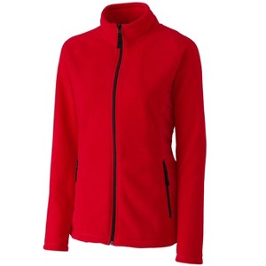 Clique Ladies' Summit Microfleece Hybrid Full Zip Jacket - 1 of 2