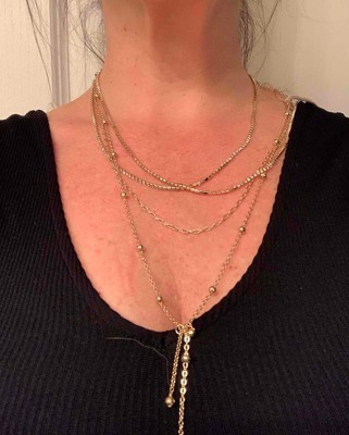 Ball Chain Multi-strand Necklace - A New Day™ Gold : Target