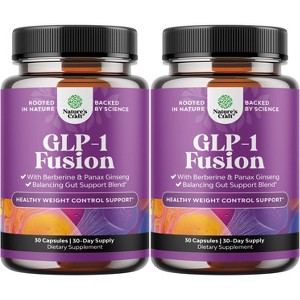 GLP-1 Booster Capsules, Berberine + Panax Ginseng, Turmeric Curcumin & Cayenne Pepper for GLP1 Metabolic Balance & Gut Health, Nature's Craft, 30ct - 1 of 4