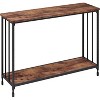 Acekool Narrow Entryway Console Table,  Industrial Sofa Table with Storage Shelf, for Hallway, Living Room, Office - 2 of 4