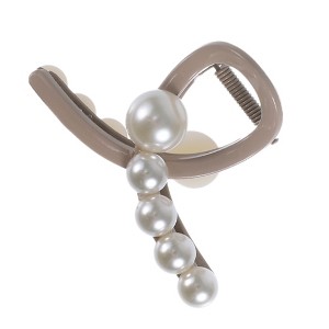 Unique Bargains Women's Classic Faux Pearl Hairpin 3.23"x2.13"x1.77" 1 Pc - 1 of 3