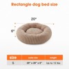 JOEJOY Round Dog Bed with Anti-Slip Bottom & Removable Cover,Rabbit Fur and Teddy Fabric with Drawstrings - 2 of 4