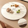 23.6" Lazy Susan for Table Top Sintered Stone Rotating Serving Tray for Dining Table, Kitchen Lazy Susan Organizer - 2 of 4
