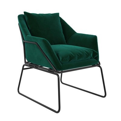 target green velvet chair