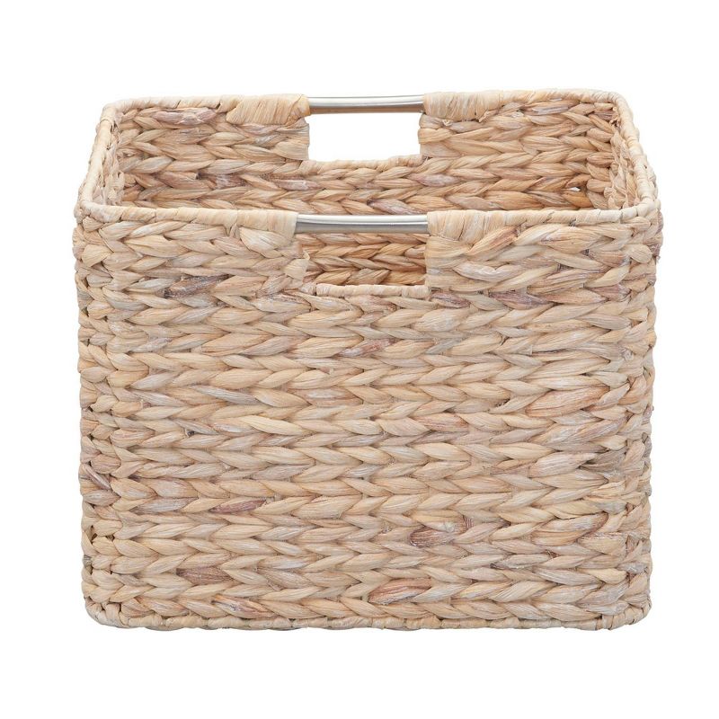 Household Essentials Square Wicker Basket Hyacinth, 3 of 8
