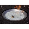 Fire Sense 62365 Sparkling Reflective Tempered Fire Glass for Outdoor Gas/Propane Fire Pits, Easy Install, Crystal Clear, 10 lbs - 2 of 4