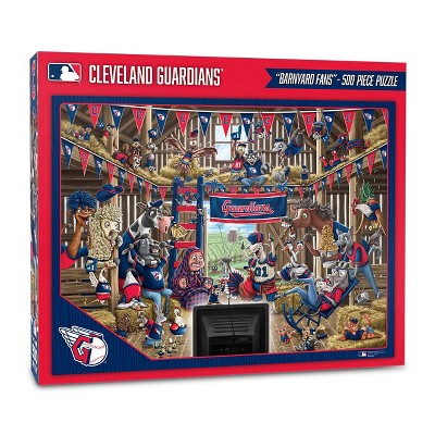 MLB Cleveland Guardians Barnyard Fans Puzzle - 500pc