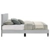 Galano Bayson Wood Frame Full Platform Bed with Headboard in Brooklyn Cream, Brooklyn Gray, Brooklyn Pink - 4 of 4