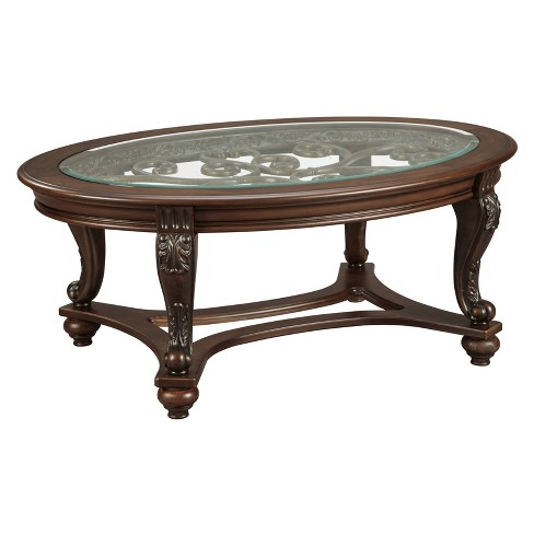 Norcastle Coffee Table Dark Brown - Signature Design By Ashley