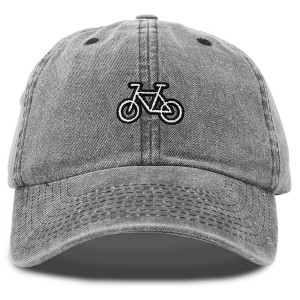 Dalix Bike Embroidered Bicycle Cotton Baseball Cap Adjustable Dad Hat Mens - 1 of 4