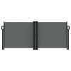 vidaXL Retractable Side Awning Anthracite 39.4"x236.2" - 3 of 4