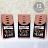 Big Dot of Happiness Rose Gold Happy New Year - New Years Eve Gift Favor Bags - Party Goodie Boxes - Set of 12 - 2 of 4