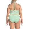 Lands' End Women's Tugless Scallop Halter Tankini Top - 2 of 4