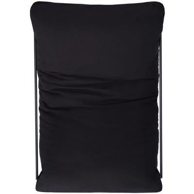 Portland Black Iron Frame Pillow Top Accent Chair