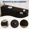 12 Drawers Dressers, 61" Wide Wood Chest of Drawers, TV Stand Dresser for 65" TV, Modern Clothes Storage Organizer for Living Room, Hallway - 4 of 4