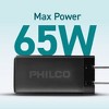 PHILCO 65W USB-C Wall Charger for Smartphones, Laptops - 2 of 4