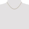 Black Bow Jewelry 1.45mm, 14k Yellow Gold, Diamond Cut Solid Cable Chain Necklace - 2 of 4