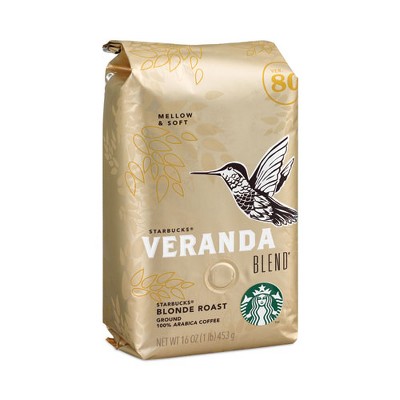 Starbucks Veranda Blend Coffee, Ground,1 lb Bag, 6/Carton