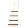 NicBex 57" Tall Modern Bookshelf with Open Shelves,5-Tier Ladder Bookshelf Organizers,Sturdy Display Rack for Living Room,Office - 2 of 4