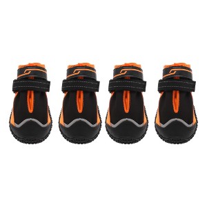 Unique Bargains Waterproof Dog Shoes Dog Boots Paw Protectors 4pcs - 1 of 4