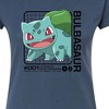 Women's - Pokémon - Bulbasaur Stats Fitted Graphic T-Shirt - 2 of 3