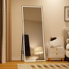 LED Full Length Mirror 71"*28" Dimming & 3 Color Modes Wall Mounted and Floor Mirror - 3 of 4