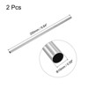 Unique Bargains 304 Stainless Steel Corrosion Resistant Round Home Decoration Tube 2 Pcs - 2 of 4